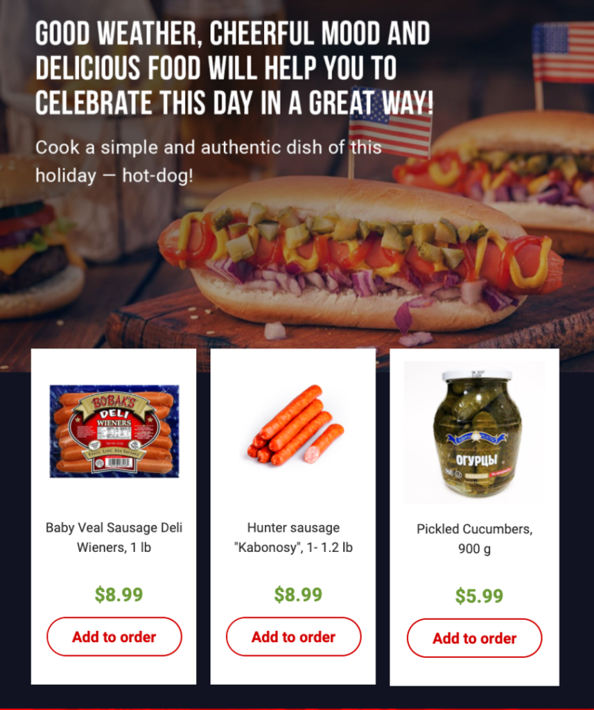 Email Marketing for US Gourmet Ecommerce