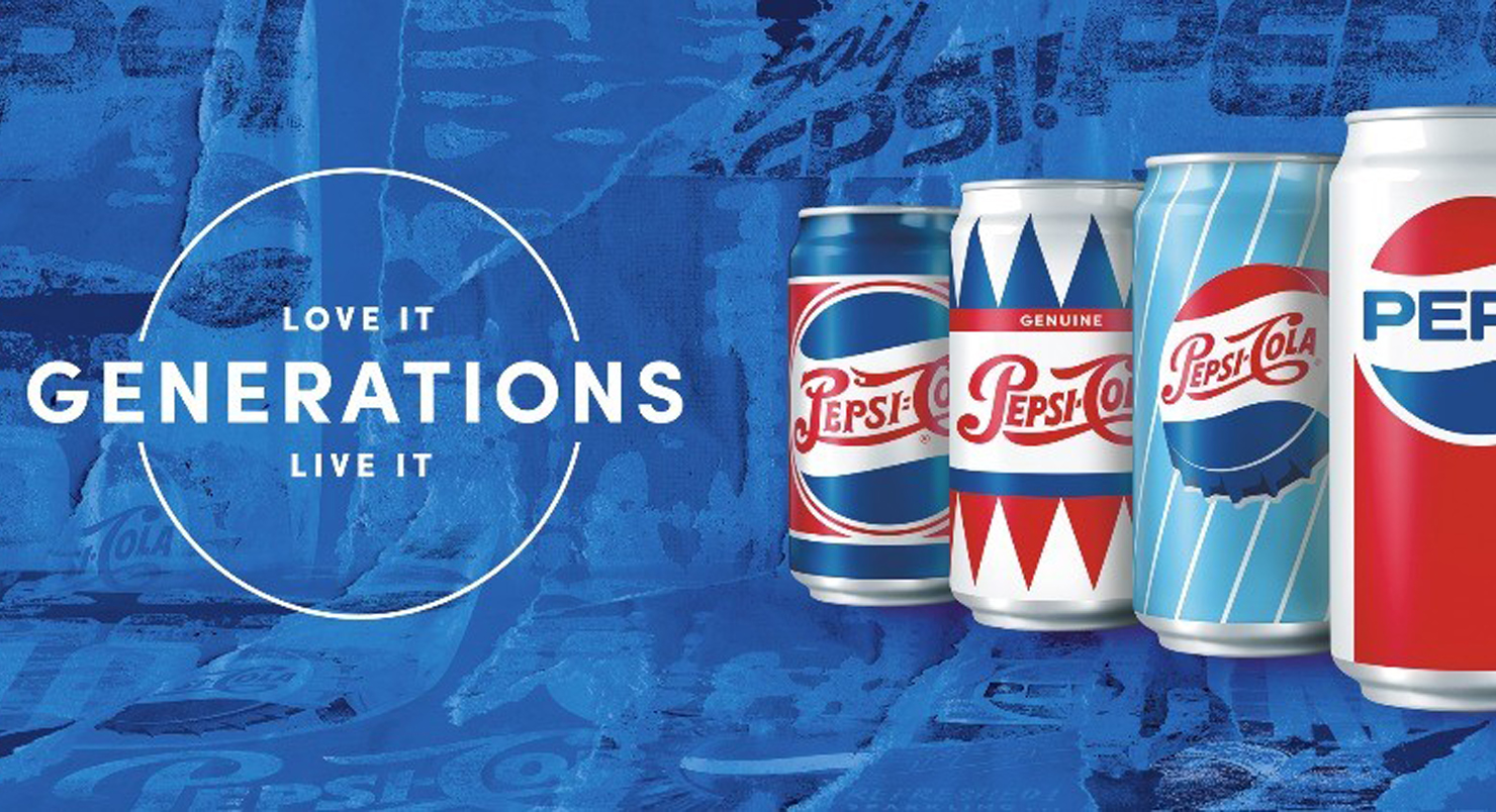 Pepsi в 2018 году выпустила лимитированную коллекцию банок разных поколений