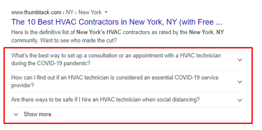 Микроразметка FAQPage для HVAC бизнеса